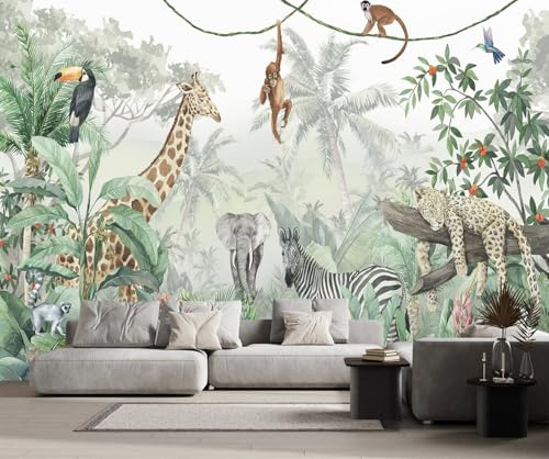 MIWEI Wallpaper Papel Pintado Selva Tropical