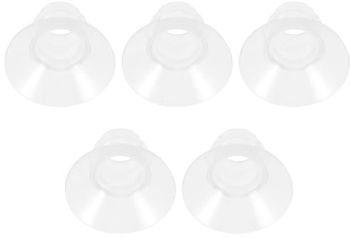 TOBBOMEY Embouts De Bride En Silicone Pour Tire-lait Portable 5 Tailles Universels, Accessoires D’allaitement Sécurisés, Usage Bébé, Kit De 5 Inserts Adaptateurs