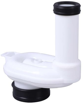 Helilyco Siphon urinoir horizontal en polypropylène DN50 x DN40/50 pour siphon de drainage mural