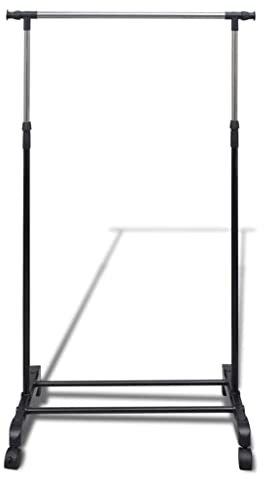 Generico Appendiabiti Regolabili 2 pz con 1 Asta per Abiti,Stand Appendiabiti e Organizer per armadi
