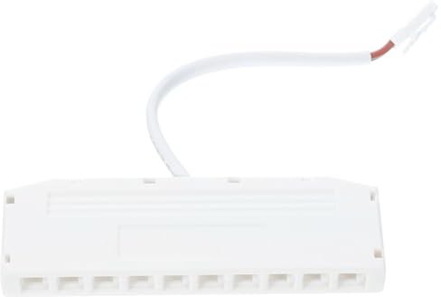 Boîte de Jonction à 10 Trous pour Éclairage D’armoire, Blanc | Plastique, pour Câbles de Luminaires de Placard, Installation Simple, Format Compact pour Câblage