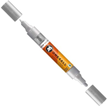Molotow One4All Acrylic Twin Marker 227 – Metallic Silver
