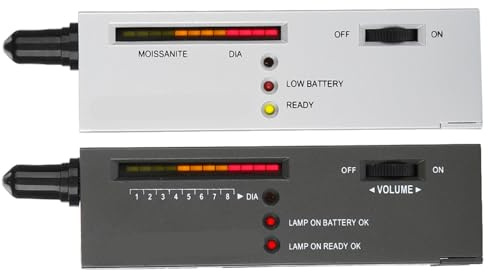 Diamond Tester 2 Arten Präzisions-Schmucktester Moissanit Präzisions-Werkzeuge mit LED-Anzeige