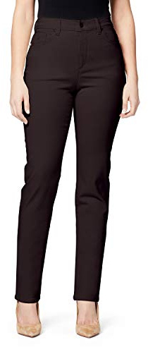 Gloria Vanderbilt Amanda Classic High Rise Tapered Jean Standard, Café torréfié, 44 Femme