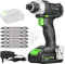 GALAX PRO Cordless Impact Driver 20V, Variable Speed (0-2800RPM),with LED Work Light, 6pcs Screwdriver Bits, 1.3Ah Battery and Charger