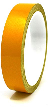 Finest Folia 10 Meter (0,89€/Meter) Zierstreifen Auto Motorrad Boot Modellbau Farbauswahl Dekorstreifen Seitenstreifen Klebestreifen (Reflektierend Gelb, 20mm Breite)