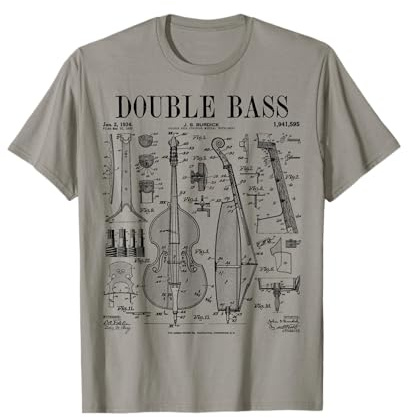 Instrument de musique vintage pour contrebasse T-Shirt