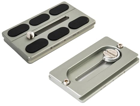 Fotopro 70mm Universal Quick Release Plate with 1/4 Inch Screw Arca Swiss QR for DSLR Camera Tripod Ball Head