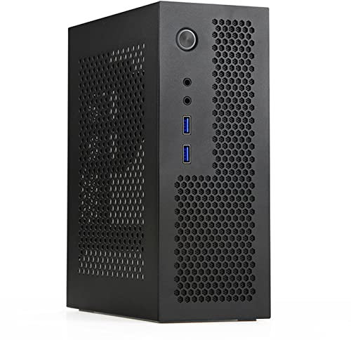 Jojomino A09 HTPC Computer Case Mini ITX Gaming PC Chassis Desktop Chassis USB 3.0 Computer Case Nero