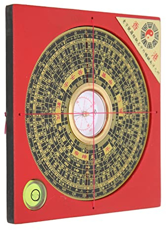 Geomantischer Omen-Kompass, Chinesisches Geschenk, Feng Shui Luo Pfanne, Robust und Langlebig, Spendet Energie, Investigativer Metall-Kunststoff für den Standort für Zuhause und Im Freien