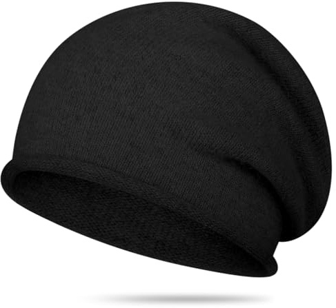 Gorro Slouch Beanie para Hombres y Mujer, Cachemira Gorro de Invierno, Unisex Cálido Gorro de Punto para Ciclismo Corriendo de Invierno