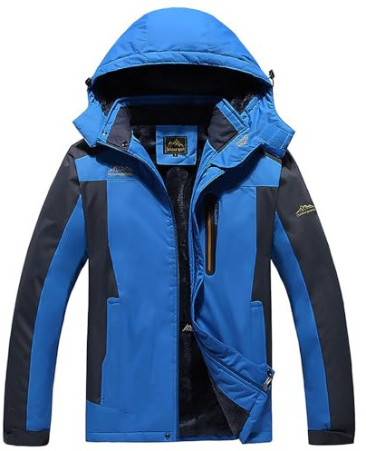 Kswlwccpp Herren Winterjacke Große Größen Schwarz 4Xl Warm Funktionsjacke Winterjacke Lang Winter Gefüttert Winddicht Snowboardjacke Wanderjacke Atmungsaktiv Wasserdicht Outdoor Jacken Skijacke