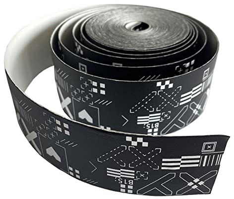 Yuly Professional Tennis Racket Edge Protection Tape, 5m/16.4ft, Polyurethane, Protects Frame, Easy to Use, 12-13 Rackets