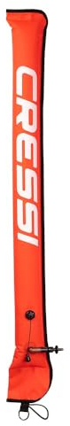 Cressi Marker Compact Buoy Orange 120 cm - Boa Segnaletica Immersioni per la Marcatura delle Superfici, Arancio, 120 cm, Unisex
