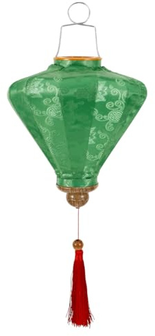 Housoutil Lanterna decorativa a forma di goccia d'acqua in stile vietnamita, perfetta per decorazioni esterne, stile casuale