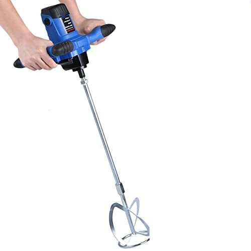 Miscelatore portatile per cemento calcestruzzo, 2600 W elettrico betoniera miscelatore regolabile 6 velocità, miscelatore per intonaco fughe colore set sottile malta