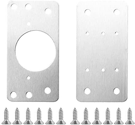 Cabinet Hinges Repair Plate Stainless Steel Hinge Repair Brackets Kit Kitchen Cupboard Fixing Screws for Door Furniture Repair Brackets for Bifold Doors Assortment