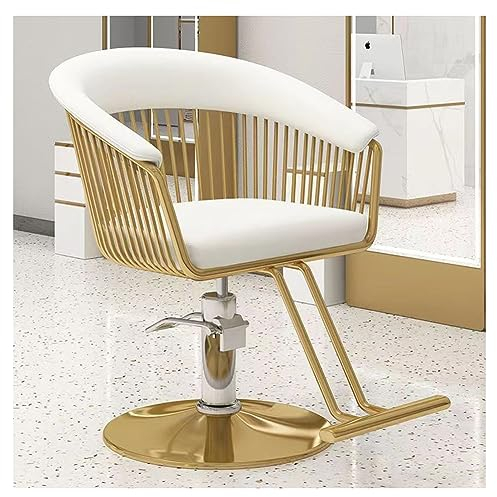 Verstellbarer Haar-Styling-Stuhl, mit Drehgelenk, Hydraulikpumpe, Friseurstuhl für Zuhause und professionellen Friseursalon, Friseurstuhl