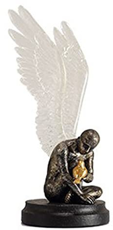 Mllepjdh Engelsfigur für kreative Engelsflügel Statue für Sammlerstück Haus Harz Garten Engel Figur