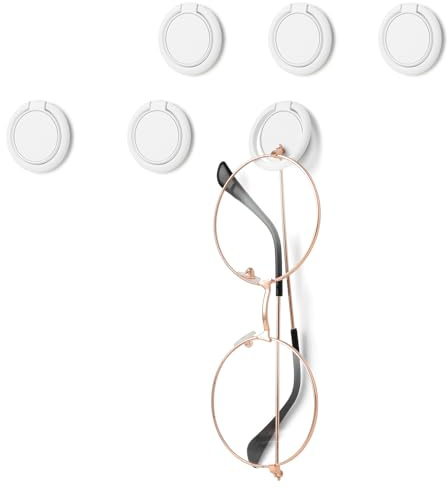 Mabor Brillenhalter Wand,6 Stück Sonnenbrillen Aufbewahrung Wandhalterung Selbstklebender Sonnenbrillenhalter zum Aufhängen an der Wand für Sonnenbrillen Wandorganizer Brillen Wandhalter