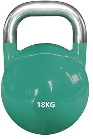 Massive Kettlebell aus Stahl for Männer und Frauen, ergonomisch gestaltet for Ganzkörpertraining und Krafttraining (Größe: 18 kg)