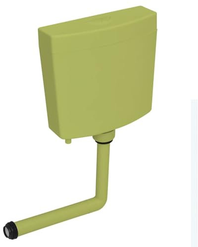 LAPOOH WC-Spülkasten, Toilettenspülkasten, Aufputzspülkasten, Spülkasten Ersatzteile, Toiletten Spülkasten Komplett, 3/6 L Olive