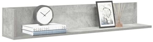 Mensole a Muro 2pz Grigio Cemento 100x16,5x16,5cm in Truciolato (8,8KG)