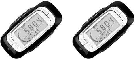 CENMEN 2X PodomèTre pour la Marche, PodomèTre à ÉCran avec Clip et LanièRe Compteur de Pas de Marche Simple PodomèTre 3D PréCis