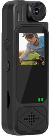 Asyduey 1080P HD Mini Camera Registratore Video Digitale Portatile con Visione Notturna Infrarossi e Corpo Compatto, Videocamera DV Camcorder