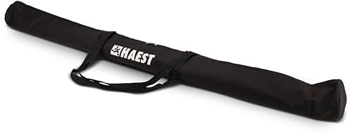 HAEST Speertasche für 10 Speere - Bis 800 g - Wasserabweisend - Gepolsterte Enden - Reißfest - Schwarz - Tasche Leichtathletik