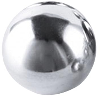 Gartenkugel aus Edelstahl 80mm Hochglanzpoliert, Hohlkugel, Silber | Wandstärke 1, 0mm, Reflektierende Oberfläche, Rostfrei und Wetterfest, für Garten und Pool
