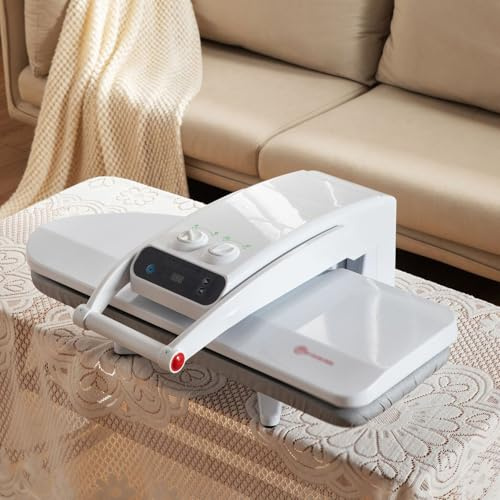 JINTAOMA 1800w Steam Ironing Presswith Stand, Intelligent Steam Press, Plate Size: 800 X 310mm, With Multiple Fabric Settings And Steam Burst Function, 50kg Pressure Independent