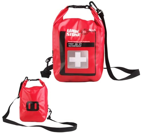 Firsts Aid Kit borse – Primo AIDS – per il primo soccorso | Borsa vuota | Caso medico | di emergenza | 1. Kit AID borsa per campeggio – Escursioni all'aperto, Rossos, vedi