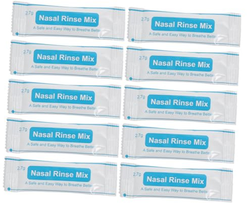 Gatuida Sale Per Lavaggio Nasale 40 Bustine Singole, Miscela Per Pulizia Nasale Isotonica, Dissoluzione Rapida Senza Irritazioni Per Uso Quotidiano Adulti e Ragazzo Ragazza