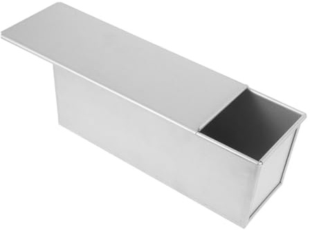 ABOOFAN Sliding Lid Toast Box for Baking Pans Loaf Pan Lid Non-Stick Surface for Household Toast Bread Baking Mold