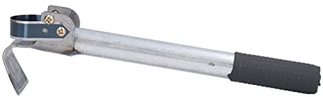 EVTSCAN Handjäter, Rindenbeseitiger, Eisenschaber, Gartengeräte zum Jäten, Reparieren, Eisenmaterial Schwarz und Silber