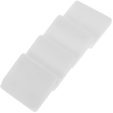 PERSELOSO 4 Stück Badewannen Spritzschutz Duschvorhang Befestigungsclips aus Weißem Abs mit Sicherem Clip Design und Vielseitiger Nutzung für Badezimmer und Wohnmobil