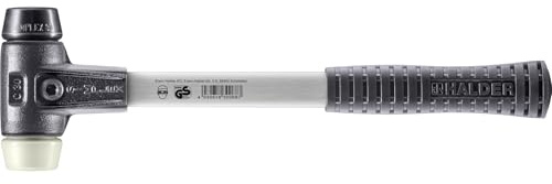 SIMPLEX-Schonhammer, Gummikomposition/Nylon; mit verstärktem Tempergussgehäuse und Fiberglasstiel | D=30 mm | 3728.030