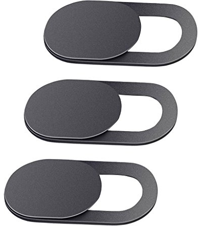 B Baosity 3pcs Cache Webcam Autocollant Coulissant Couverture de Caméra Frontale Ultrafin