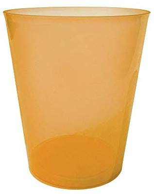 TELEVASO - 75 uds - Vaso Sidra 480 ml Reutilizable Ligero - Polipropileno (PP) - Color naranja - Vaso ecológico Libre de BPA,
