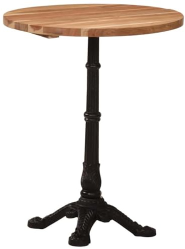 vidaXL Bistrotisch Ø60x76 cm Akazie Massivholz