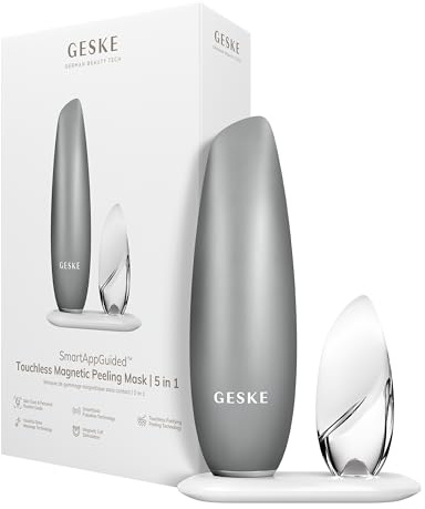 GESKE | SmartAppGuided™ Touchless Magnetic Peeling Mask 5 in 1 | Magnetische Gesichtsmaske | Entfernt Unreinheiten | Facemask | Porenreinigung | Pflege für Frauen & Männer | Gesichtsmasken