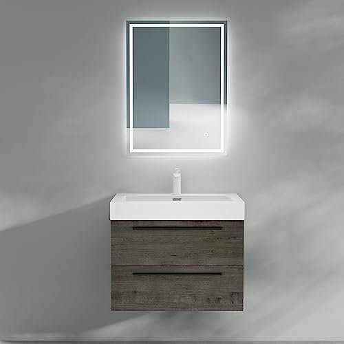 Mai & Mai Badmöbel-Set Waschbeckenunterschrank 73x48x60cm Grau-braun