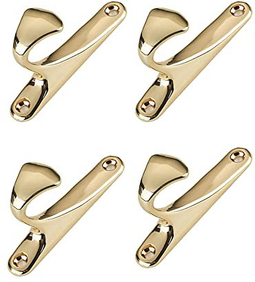 Wandmontierte moderne Einzel-Kleiderhaken aus Metall, 4 Stück, for Türhänger, Handtuch, Bademantel, Kleidung, Schrank, Schrank, Schwämme, Haken for Badezimmer, Schlafzimmer, Küche, Hotel, Pool, Roségo