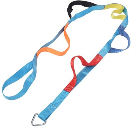 Scala di Corda da Arrampicata per Bambini, Fettuccia da Arrampicata Antistrappo, Design Accattivante, 6 Sezioni, Altalena per Albero da Lunghezza 2 M, con Piena