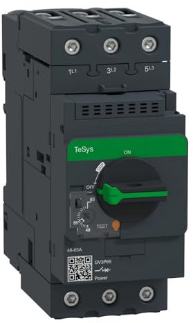 GV3P65 Terminali magnetici termici Interruttore automatico motore 3P 48-65 1 pz