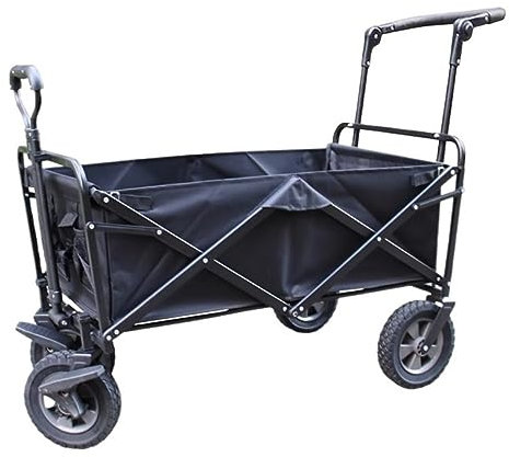 Chariot de Plage Chariot de Jardin Chariot Pliant Portatif De Chariot De Chariot À Chariot De Jardin Chariot À Provisions Pour Le Camping Extérieur Camion De Traction Avec 4 Roues Chariot de Transport