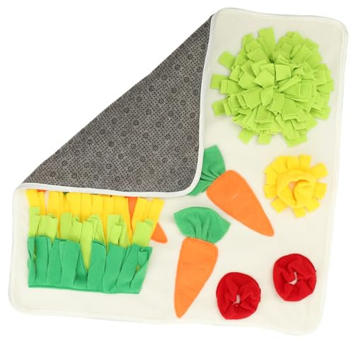 WOONEKY Schnüffelmatte Kaninchen Meerschweinchen Hamster Spielmatte Futterversteck Trainingsmatte Aus Hochwertigem rutschfest Langlebig Zur Beschäftigung Und Geruchstraining Für Kleintiere