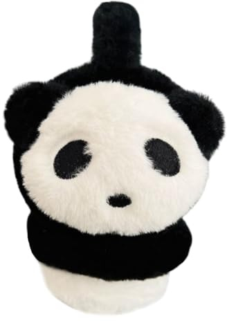 iEasey Cute Panda Kids Fluffy Winter Earmuffs Girls Boys Faux Fur Ear Warmer Soft Warm Fleece Cushioned Ear Muffs Earflaps Plush Ears Protector Children Warm Ear Covers Xmas Gift Winter Birthday Gift