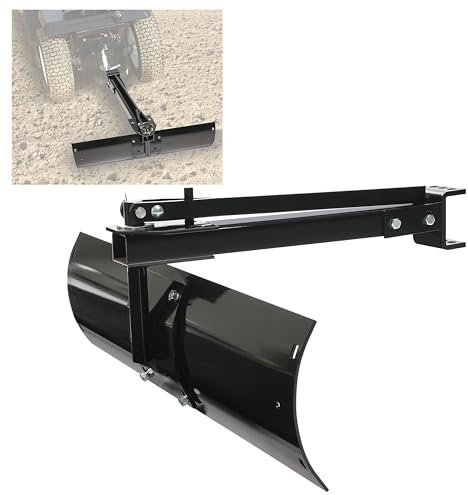 KUAFU Cuchilla rascadora de 42 pulgadas compatible con ATV UTV tractores de jardín, cortacésped, tractor, accesorios detrás de la hoja de remolque de enganche de manga trasera